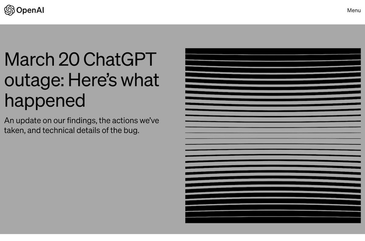 March 20 ChatGPT outage: Here’s what happened