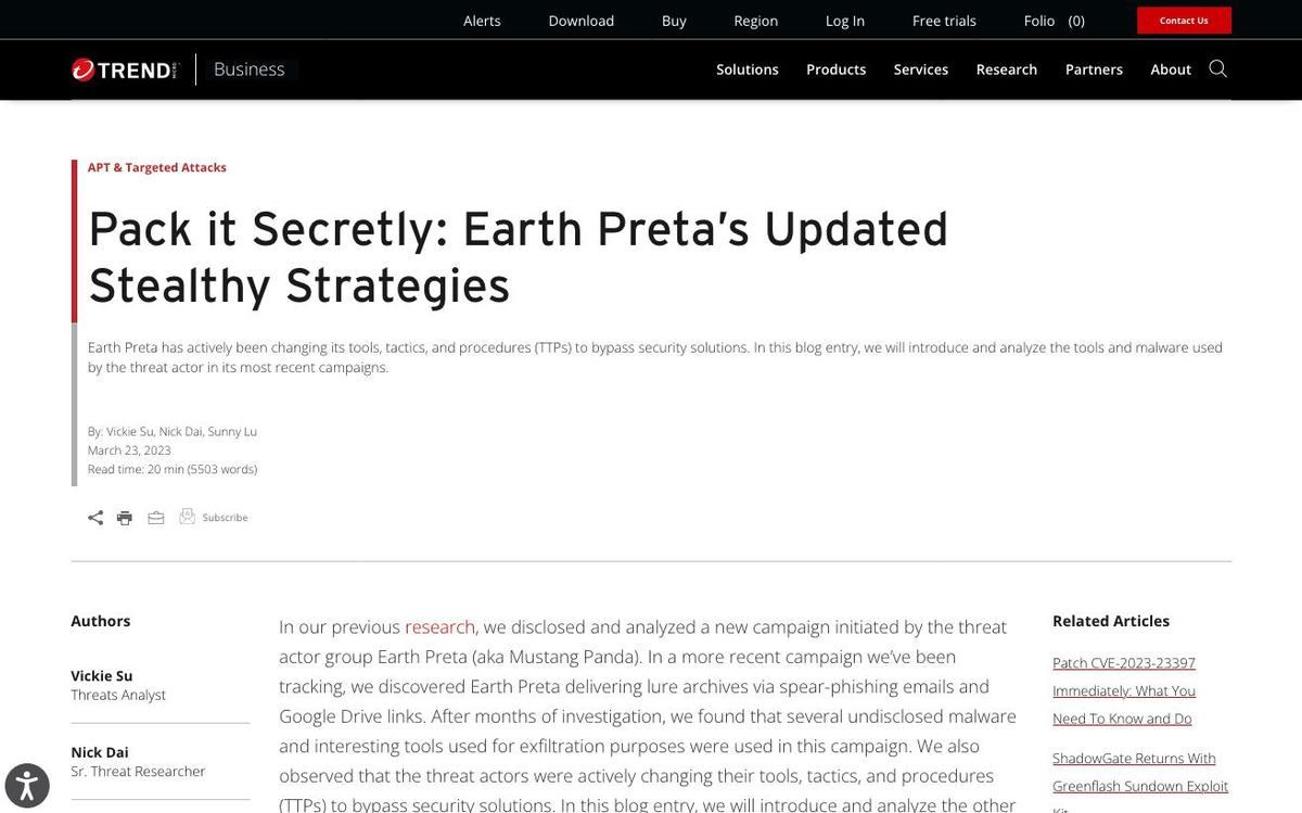 Earth Preta Updated Stealthy Strategies
