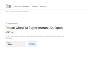 AI学者やマスク氏ら、大規模なAI実験に一時停止を求める公開書簡を発表