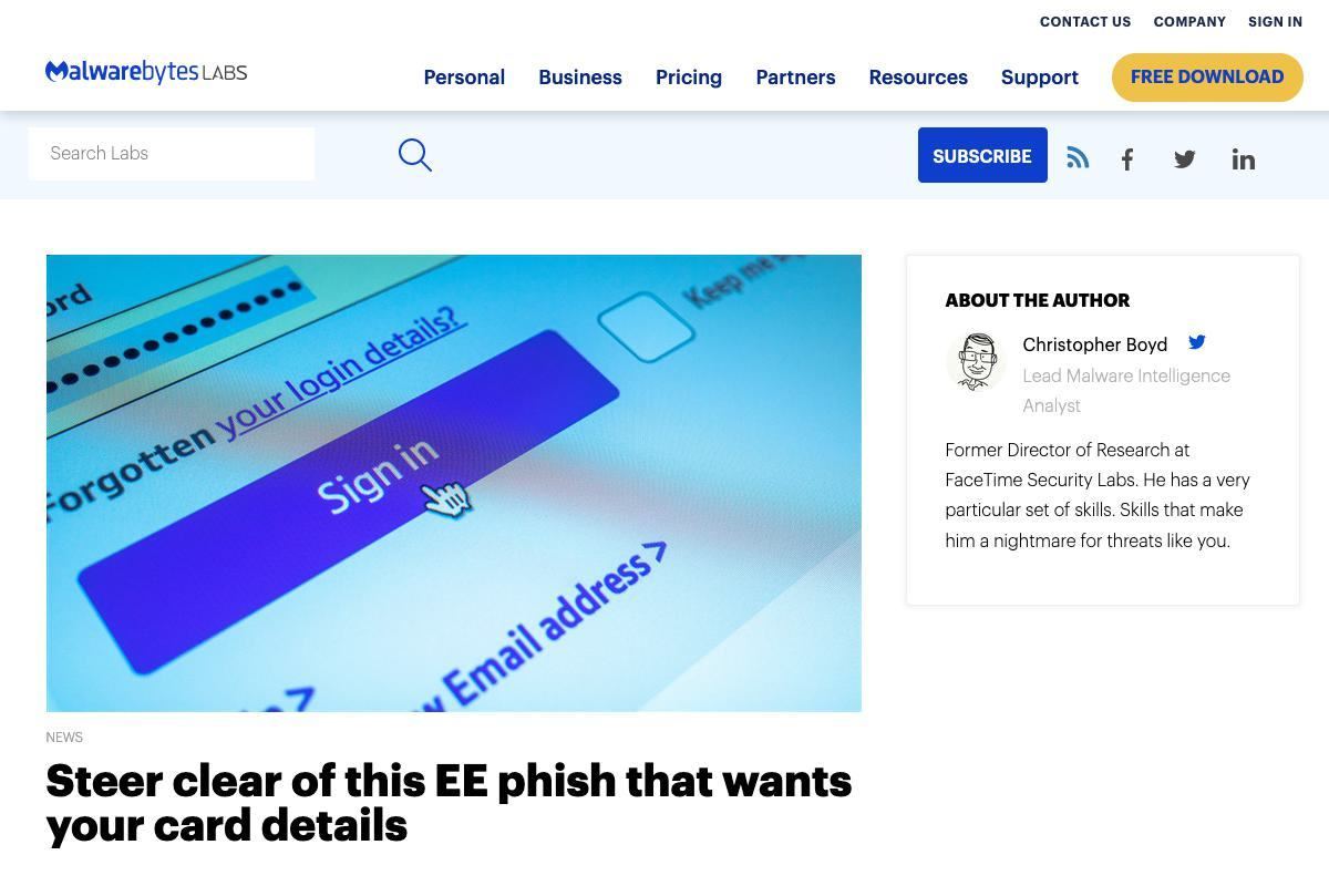 Steer clear of this EE phish that wants your card details
