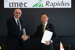 Rapidusがimecの半導体微細化コアパートナープログラムへの参加契約を締結