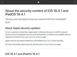 Apple、iOS/iPadOS 16.4.1およびmacOS 13.3.1で2件のゼロデイ脆弱性を修正