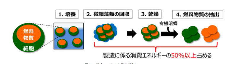 従来のバイオ燃料製造フロー