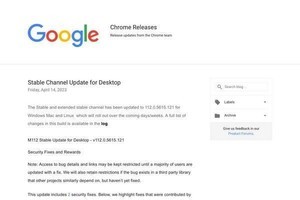 Google Chromeに重大なゼロデイ脆弱性、ただちにアップデートを