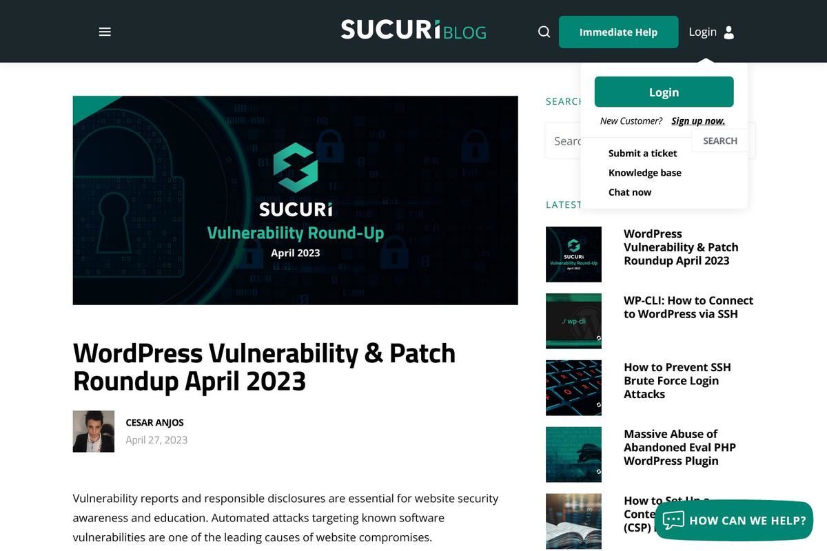 WordPress Vulnerability & Patch Roundup April 2023