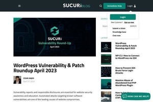 WordPressプラグインセキュリティ更新情報2023年4月版