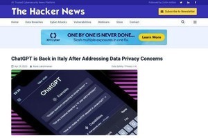 ChatGPTイタリアで再開、OpenAIがデータ保護当局の要求に応える