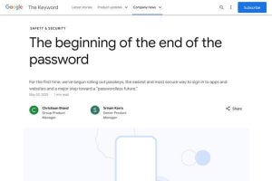 Googleがパスキーの全面導入開始、パスワードレス認証へ一歩前進