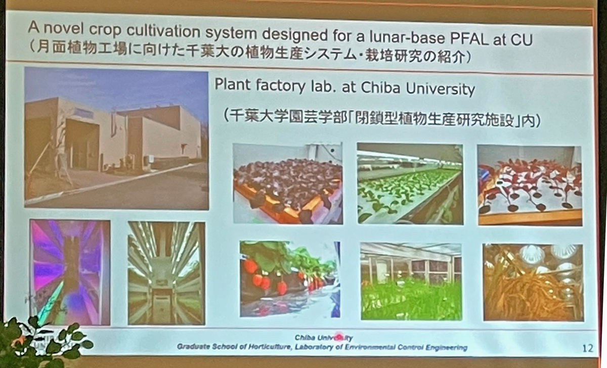 月面植物工場に向けた千葉大の植物生産システム・栽培研究