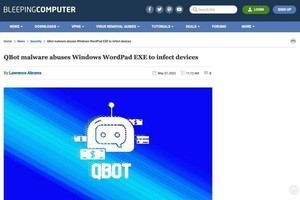 Windowsのワードパッドにマルウェアを仕込む「QBot」、新たな攻撃確認