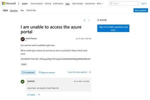 今度はMicrosoft Azure Portalにアクセス障害、Microsoftのサービス障害続く