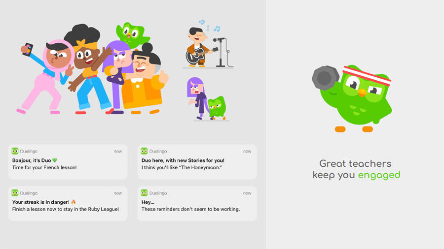 数百通りのメッセージからAIがユーザーに合ったものを選んで送信