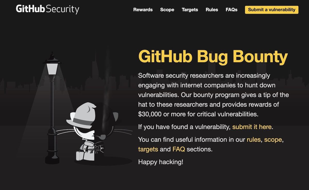 GitHubのバグ報奨金プログラム