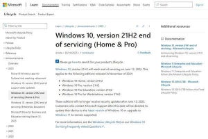Microsoft、Windows 10の一部バージョンのサポートを終了