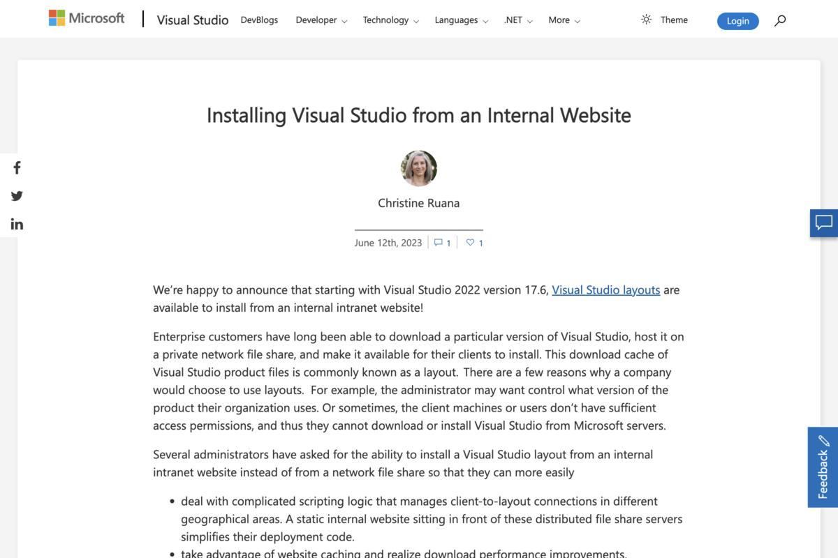 Installing Visual Studio from an Internal Website - Visual Studio Blog
