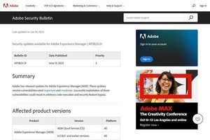 Adobe製品に緊急の脆弱性、ただちにアップデートを