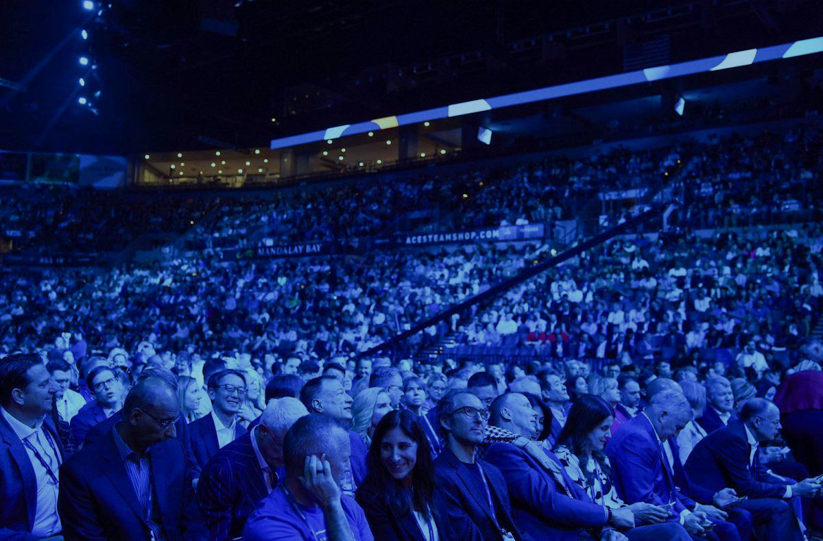 Dell Technologies World 2023 Day1 Keynoteのアリーナの様子