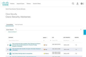 シスコ製品に重要な脆弱性、アップデートを