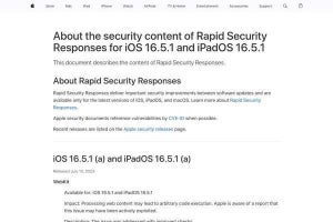 iPhone、iPad、Macに深刻な脆弱性、Appleがセキュリティパッチ配信