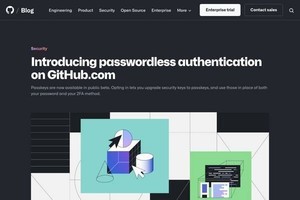 GitHubが試験的にパスキーによるログインを開始