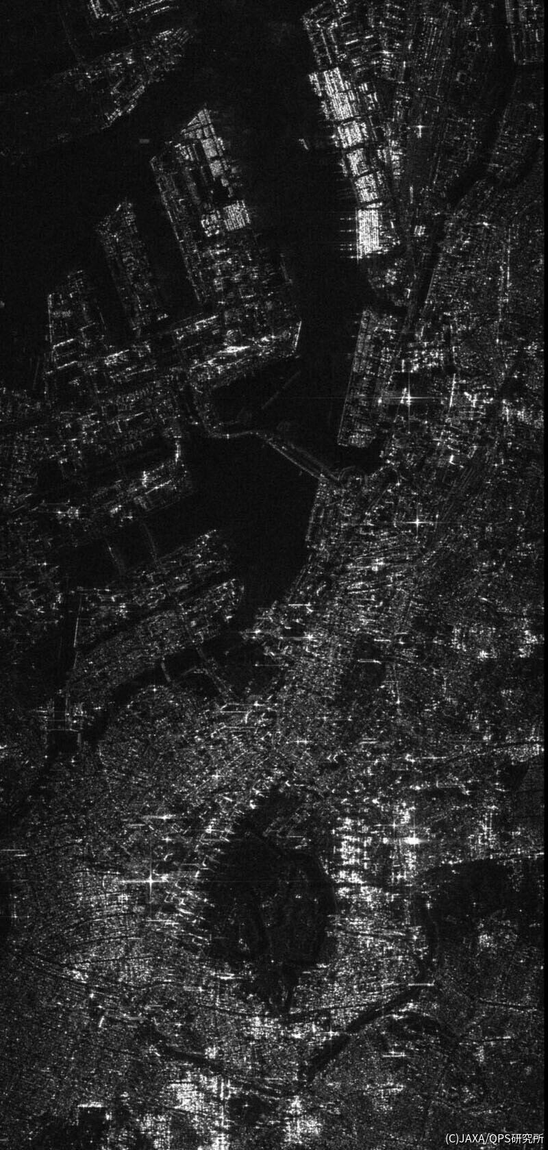 約23秒で画像化に成功した羽田空港付近の画像
