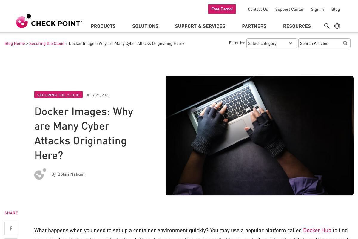 Docker Images: Why are Many Cyber Attacks Originating Here? - Check Point Blog