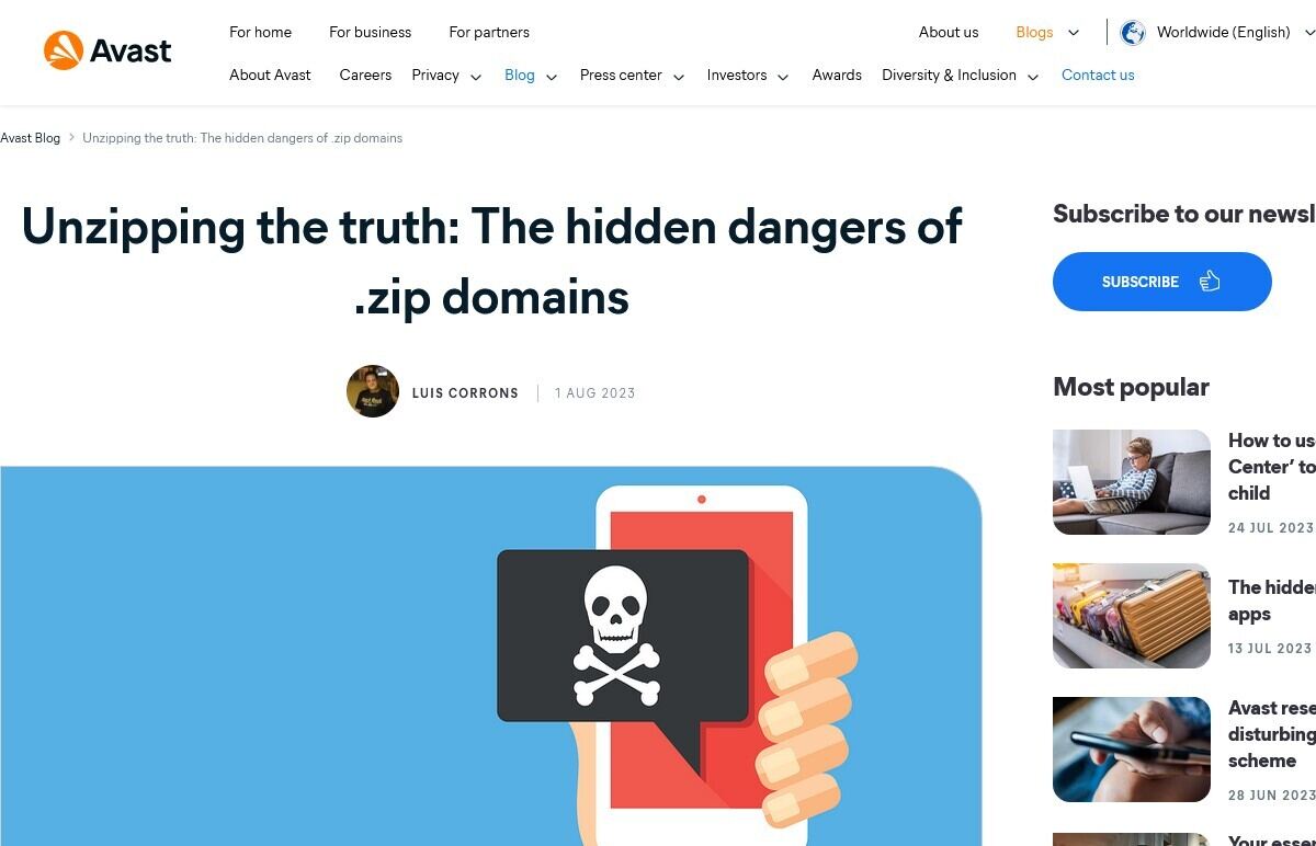 Unzipping the truth: The hidden dangers of .zip domains