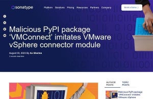 VMwareのコネクタを模倣した不正なPyPIパッケージ発見、ただちに確認を