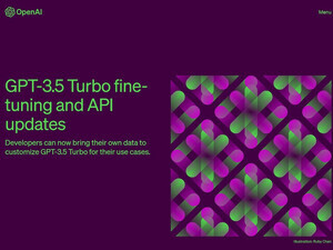 OpenAI、カスタムやパフォーマンスを向上させた”Fine-tuning for GPT-3.5 Turbo”