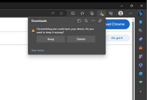 Microsoft Edge、Chromeインストーラに誤って「有害」フラグを立ててしまう