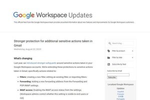 Gmailに強力なセーフティ機能、危ない時に自動で2要素認証求める