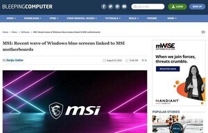 Windowsの更新プログラム(KB5029351)の不具合、MSIのマザーボードに原因か