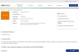 VMware Toolsに重要な脆弱性、機密情報窃取のリスク