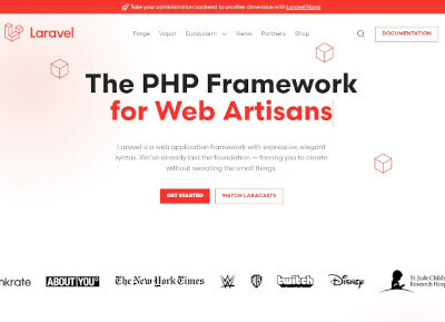 「Laravel」(公式Webサイト)
