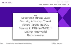 Microsoft SQLサーバがサイバー攻撃の標的、ランサムウェア用いた脅迫に注意