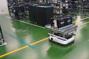 NECプラットフォームズ、掛川新工場に導入した工場DXに使える先端技術を披露