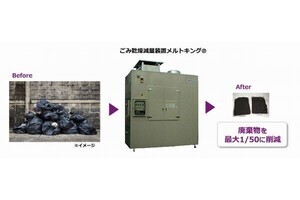 マクニカ×ダイソー、廃棄物乾燥減量装置「メルトキング」にAI搭載でCO2可視化