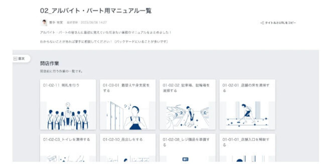 項目ごとに表紙がならぶサンプル画面(同社資料より)
