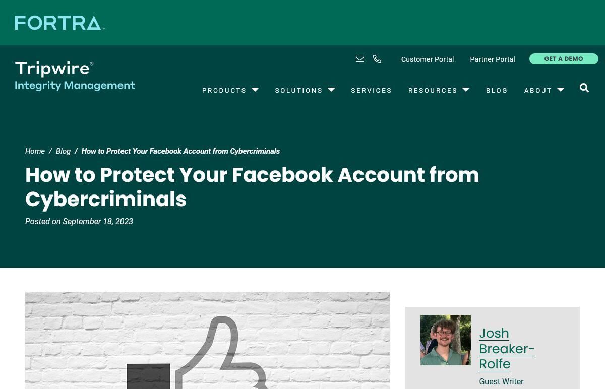 How to Protect Your Facebook Account from Cybercriminals｜Tripwire