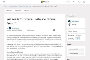 Windows Terminalとコマンドプロンプト、Microsoftのメッセージが変化