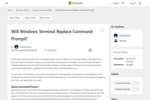 Windows Terminalとコマンドプロンプト、Microsoftのメッセージが変化