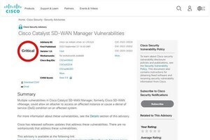 シスコの複数製品に緊急の脆弱性、CISAが警告