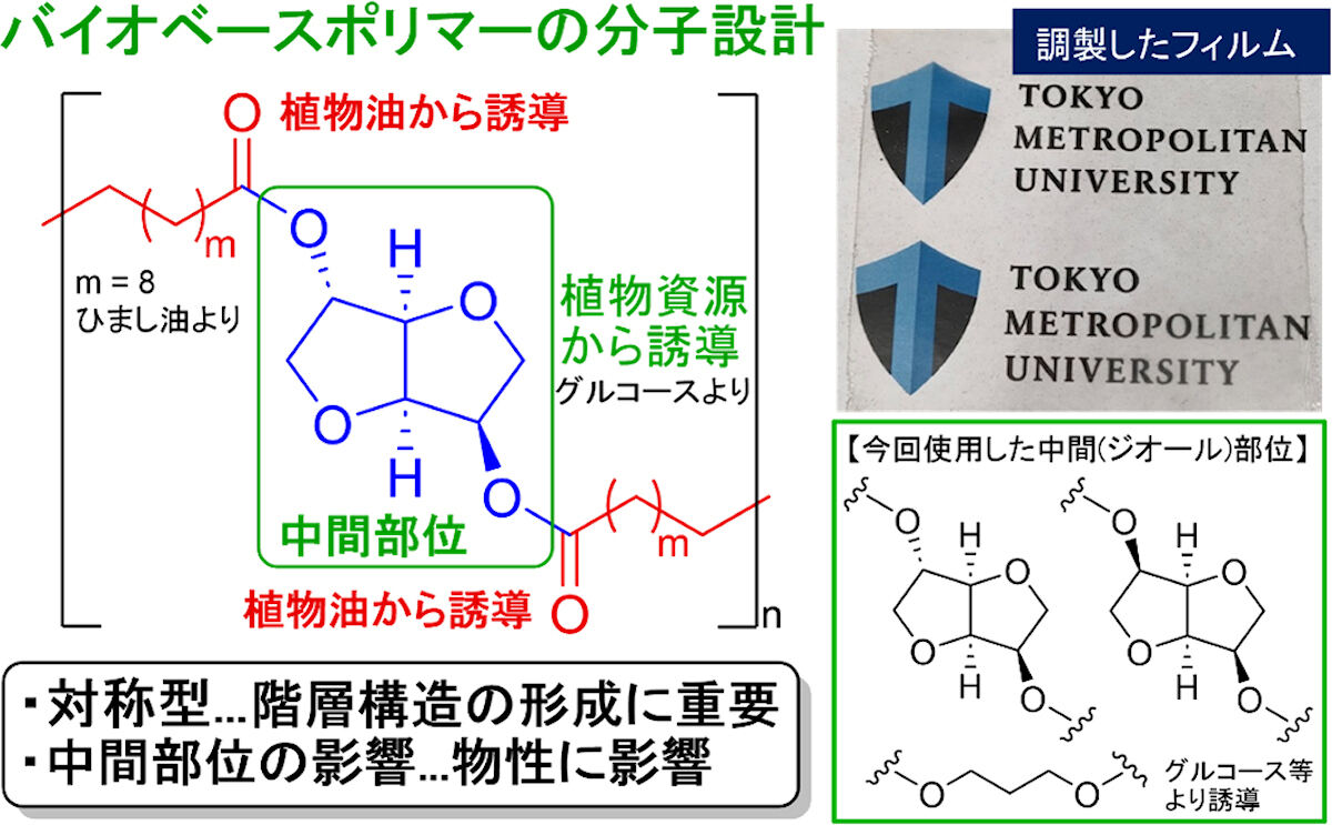 バイオベースポリエステルの基本構造