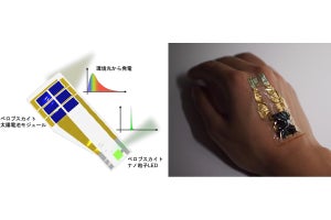 東大、高い変換効率を示すペロブスカイト型の超薄型太陽電池やLEDを開発