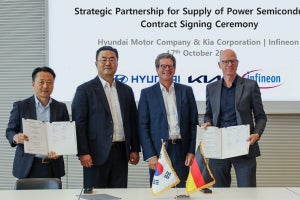 Infineon、現代自動車および起亜自動車とパワー半導体の供給契約を締結