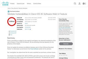 Cisco IOS XEの脆弱性の確認を、タイミング次第で侵害チェックが機能せず