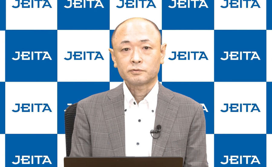 JEITA プラットフォームグリーンIT専門委員会委員長の佐藤宏氏(富士通)