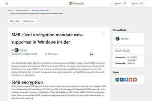 Windows 11でSMBクライアント接続の暗号化の義務付けが可能に