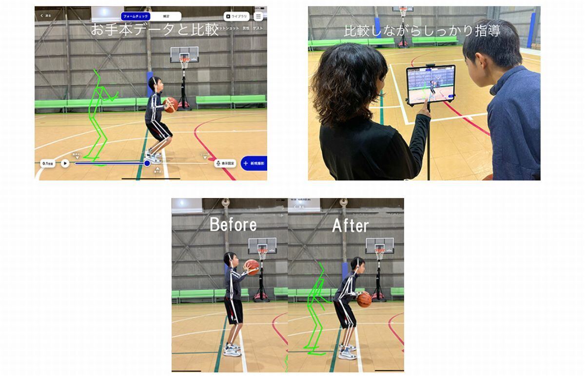 ,「Loop Training System for部活」利用シーン