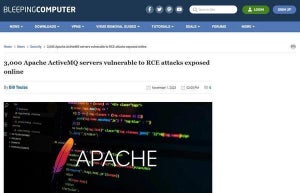 Apache ActiveMQに緊急の脆弱性、速やかにアップデートを